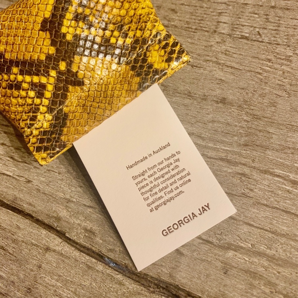 SHOPBOP Georgia Jay Leather Python Pouch. NWT - image 7